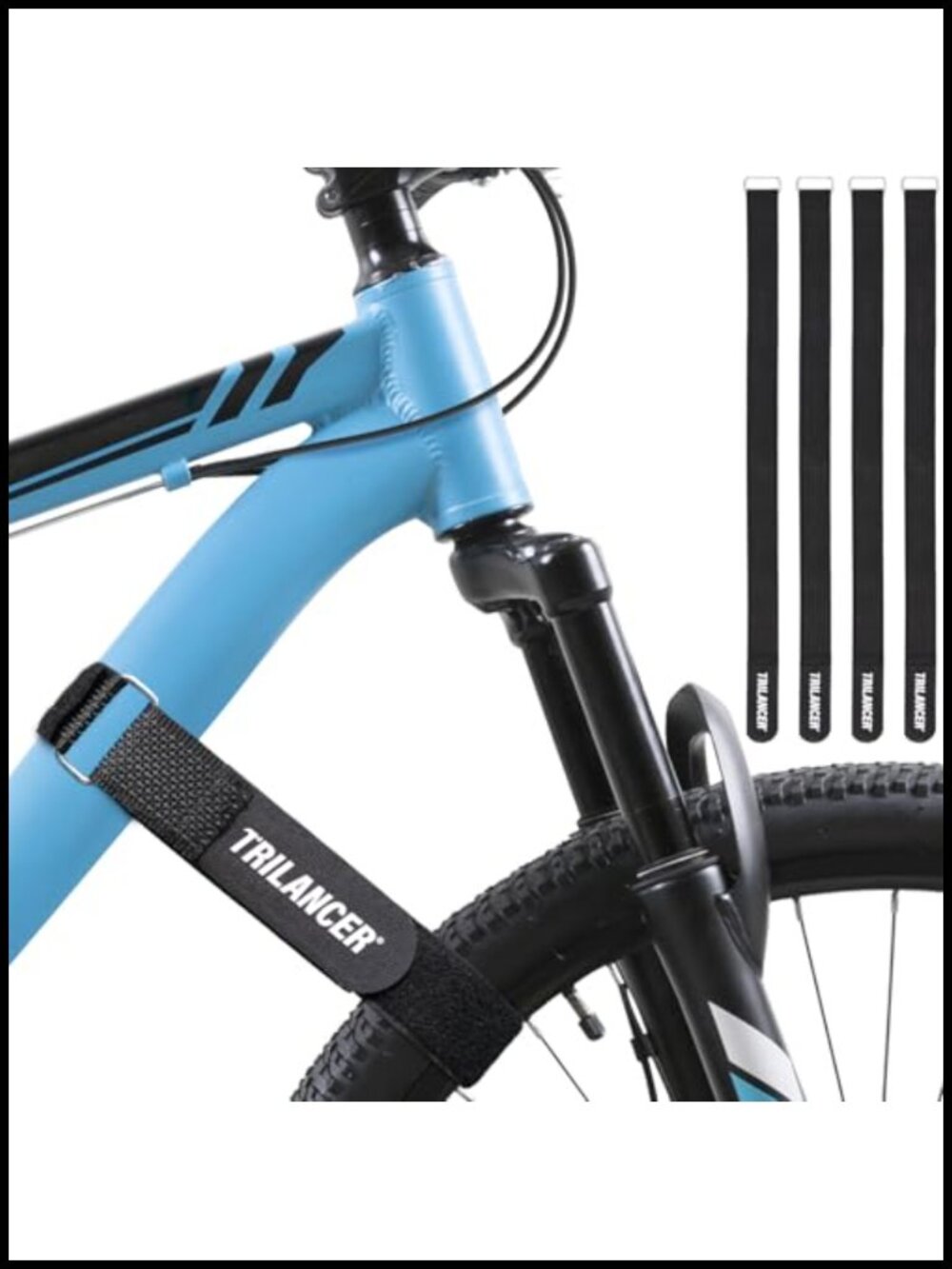 4-Pack Bike Rack Straps Nylon Wheel Stabilizer Strap Anti-Slip 29.5x1.5